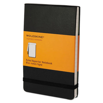 Moleskine® Reporter Notepad, Narrow Rule, Black Cover, 192 White 3.5 X 5.5 Sheets freeshipping - TVN Wholesale